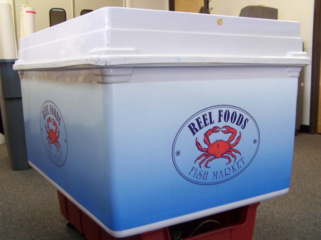 These interior display coolers got a fresh new look with custom graphics