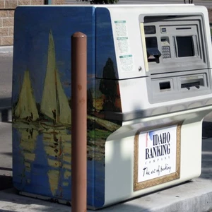 We can even wrap an ATM machine!