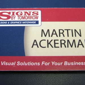 Magnetic name badges are available in 3 sizes
