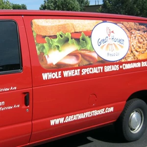 Digitally printed photos add impact for Great Harvest Bread Company
