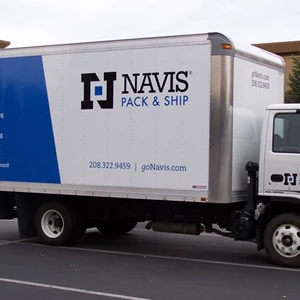 Large-scale graphics on these box trucks make your business visible