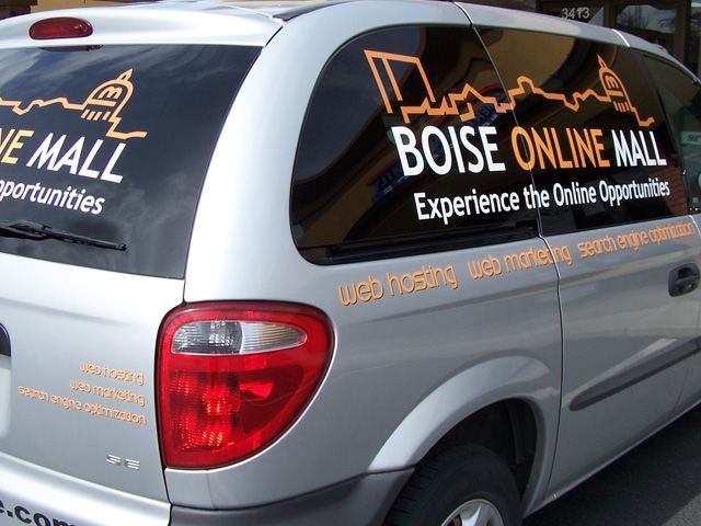 Simple cut vinyl lettering and graphics
