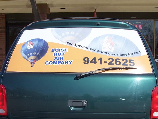 Advertising with window perf