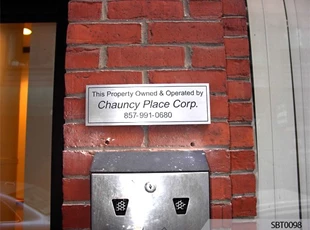 Exterior Engraved Sign