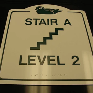 Stairwell ADA signs