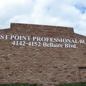 Dimensional letters can also be installed on brick!