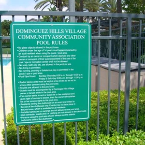 Pool Sign
