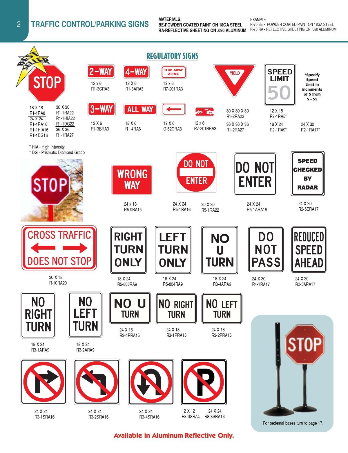 Traffic Signs Catalog