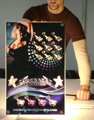 Acrylic Back lit w/ standoffs