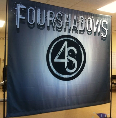 Rock band Fabric backdrop and banner stand