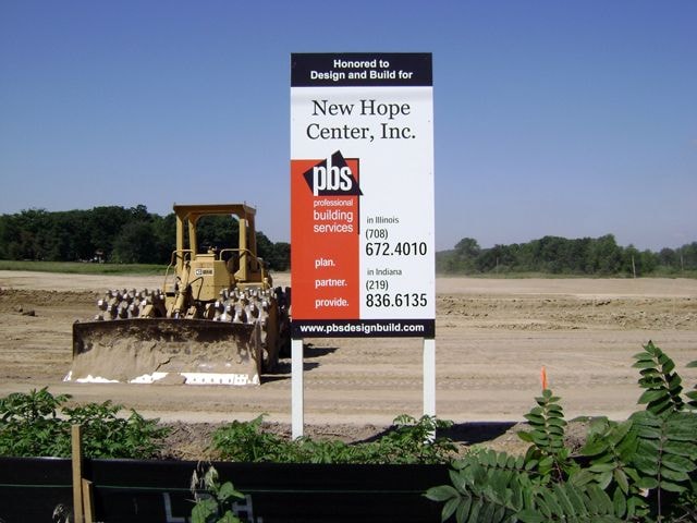 Construction / Development Sign in Will County