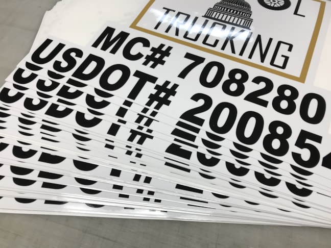 Custom Vehicle Lettering & Graphics for  the Transportation industry