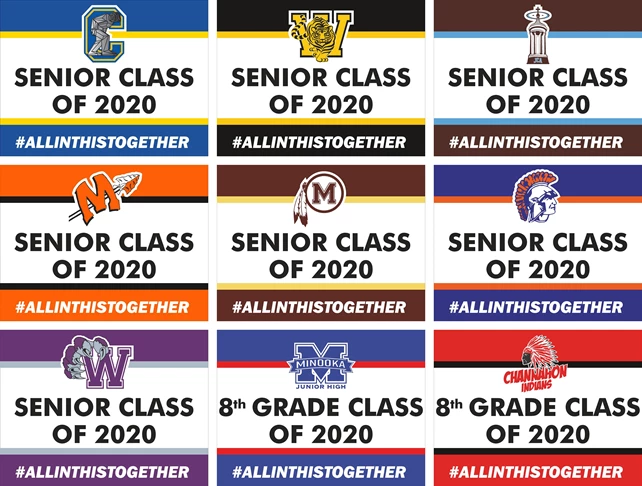 2020 Graduation Signs - All local schools
