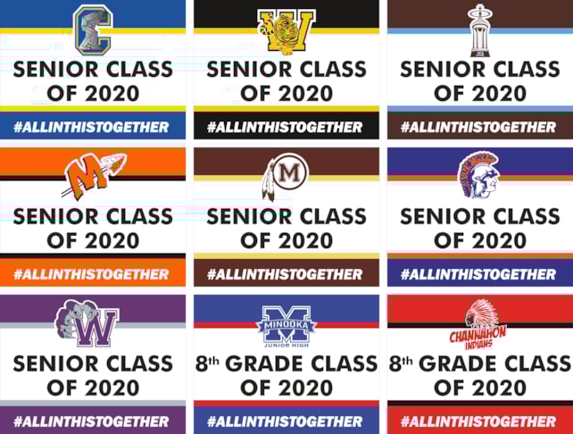 2020 Graduation Signs - All local schools