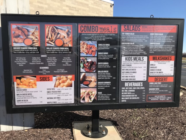 Translucent Back Lit Acrylic Signs