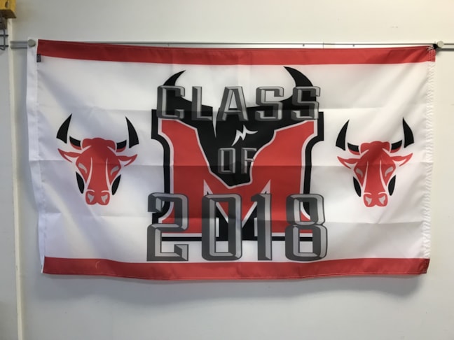 Custom Nylon Flag for a school