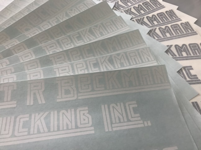 Truck lettering and USDOT numbers