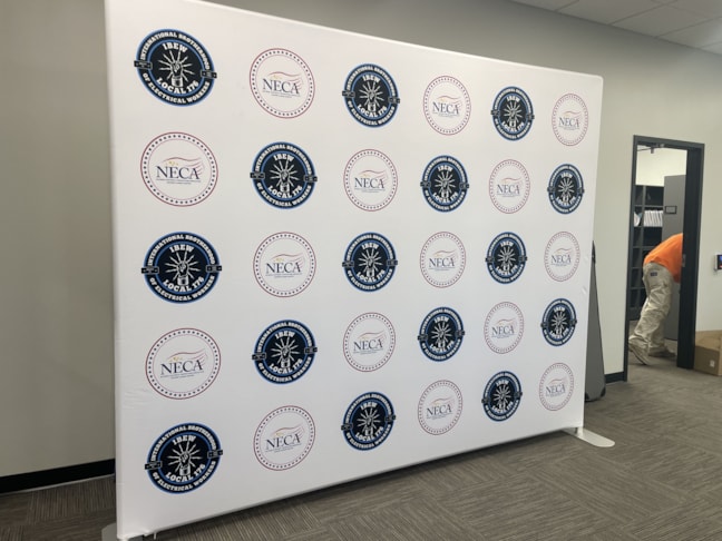 Fabric Banner and stand