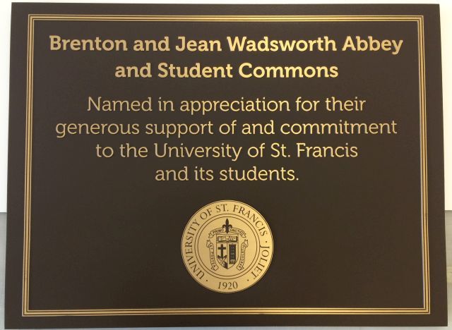 Bronze Plaque with Logo | Signs By Tomorrow Plainfield