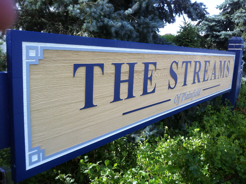 Beautiful cedar sandblasted sign