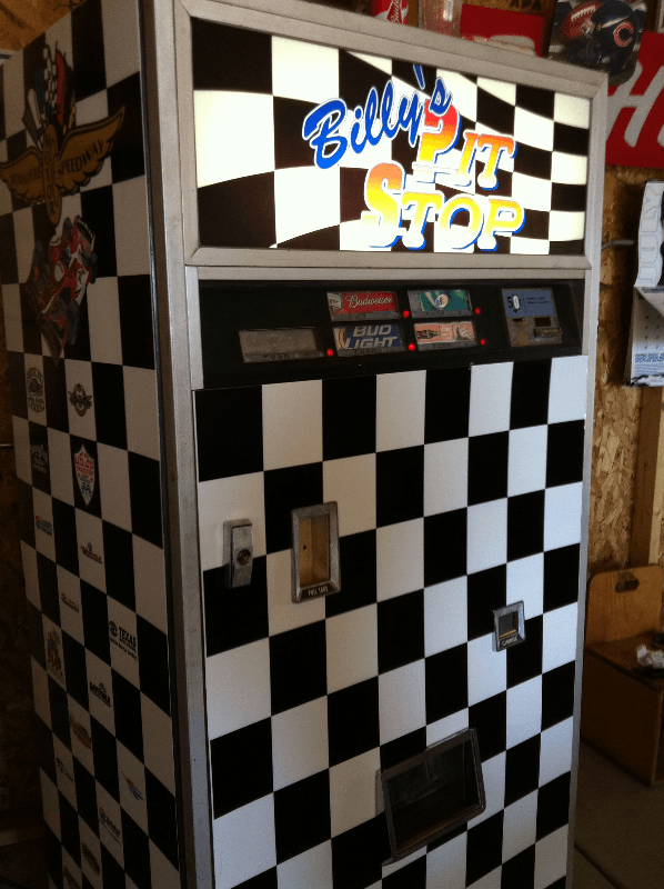 Custom wrapped vending machine
