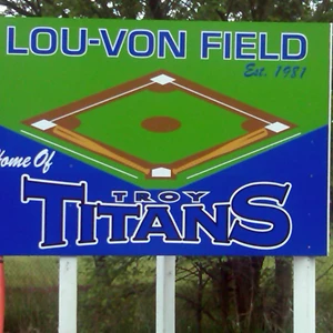 Troy Titans Baseball Entryway Sign