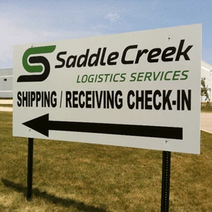 logistics wayfinding signs in Joliet