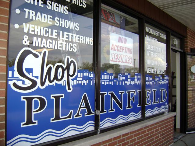 Contour Cut Window lettering