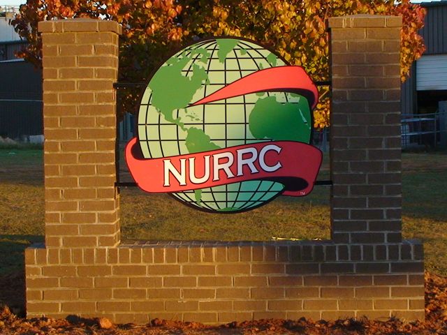 NURRC, Brick Monument Sign with Digital Graphics