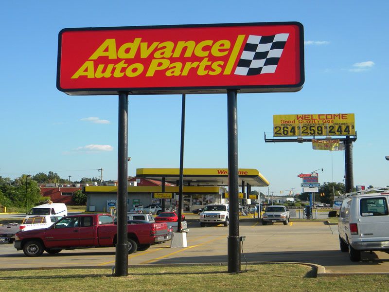 Advanced Auto Gaffney, Flex Face Pole Sign