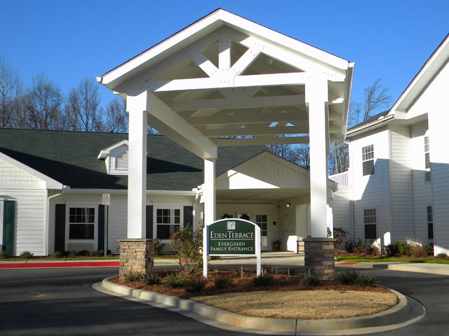 Eden Terrace, Poly-Metal sign attached to wood posts.