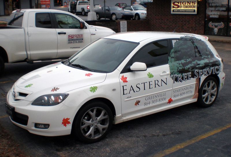 Eastern Tree Service, Vinyl Graphics on company car