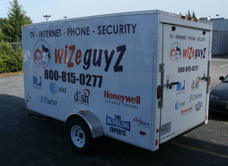 Wize Guyz, Vinyl graphics on pull along trailer