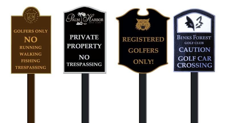 Golf Course Signs