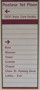 Sacred Heart Hospital Directional Slatz Signage