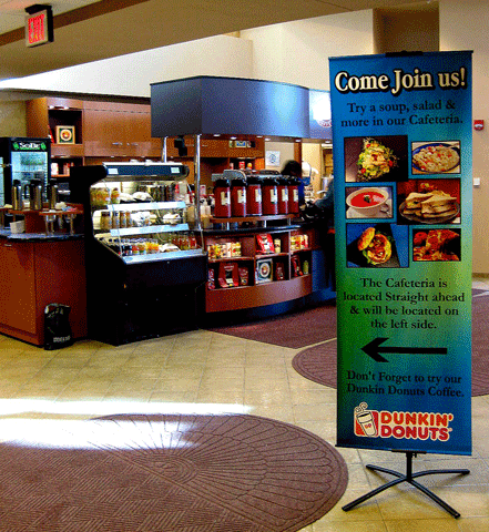 Easton Hospital - Directional and Promotioanl Signage for Sodexo