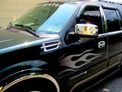 Flame Truck Lettering and Graphics