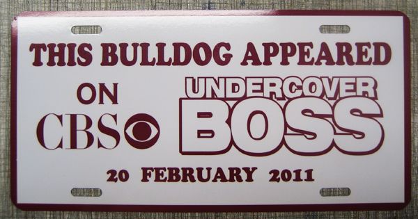 Custom License Plates - Mack Truck Undercover Boss License Plate