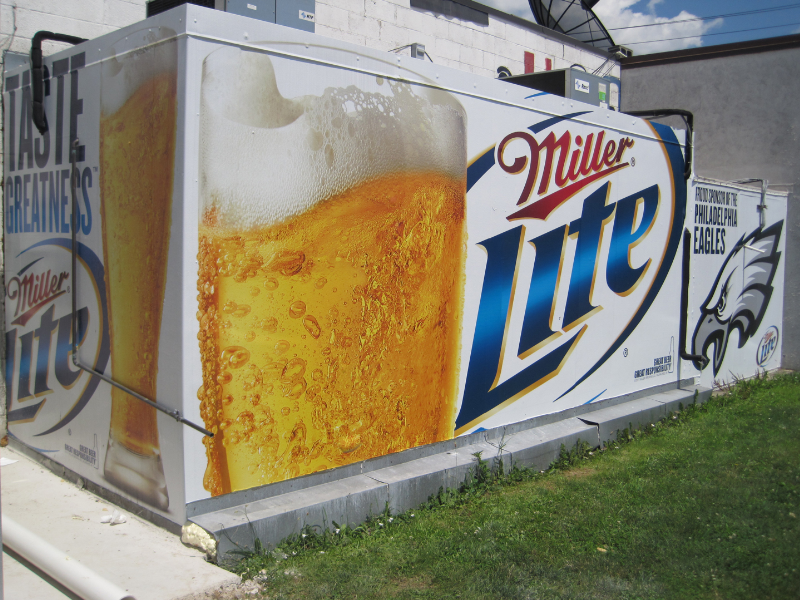 Eagles wall mural Exterior Miller Lite Wall Mural