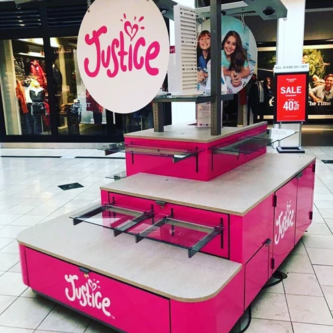 Here is a beautiful new kiosk wrap for Justice at the Lehigh valley mall - created, printed, and installed by our signage professionals - look for our work throughout the valley!