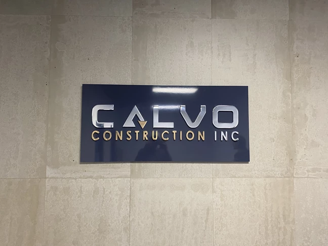 Calvo Construction - 3D Signs
