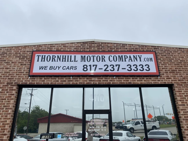 Thornhill Motor Company Business Sign - Acrylic Signs