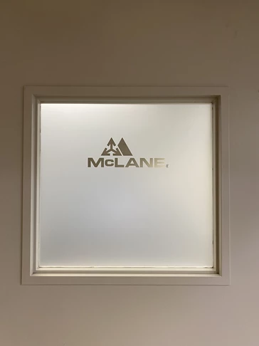 McLane Window Frost - Indoor Vinyl Lettering & Graphics