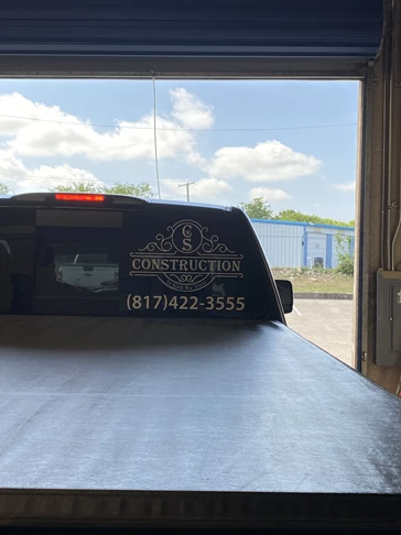 Outdoor Vinyl Lettering & Graphics, CWS Construction