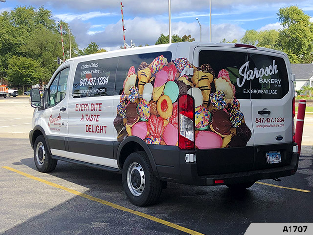 If you're a small business on-the-move, wrap your van in eye-catching graphics, to better attract new customers!