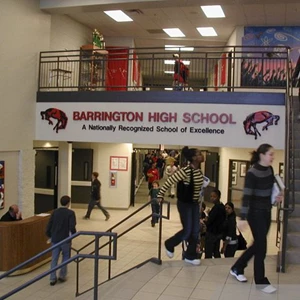 Barrington High School HDU & Acrylic Signs - also good for Exterior Installations