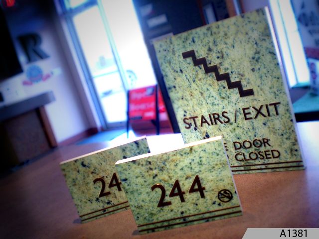 In-house manufactured ADA Signs