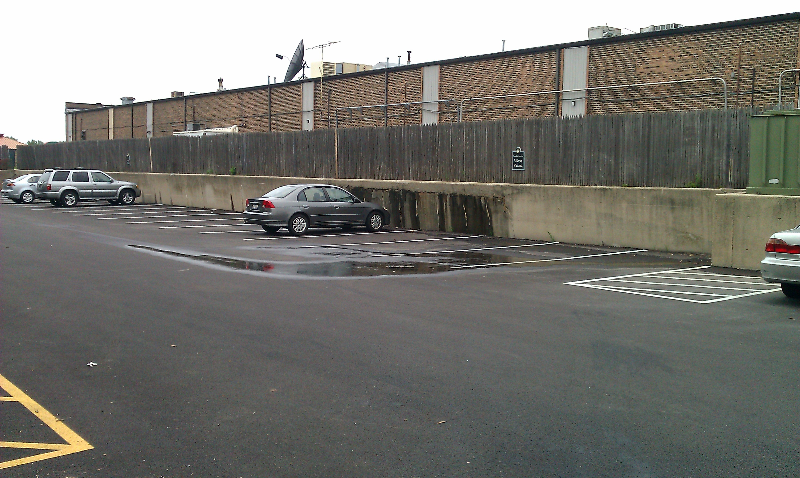 Parking Signs along Fence