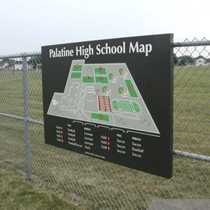 Palatine High School Map Sign