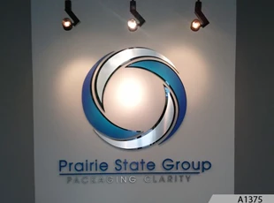 3-Dimensional Logo Sign with Gradients